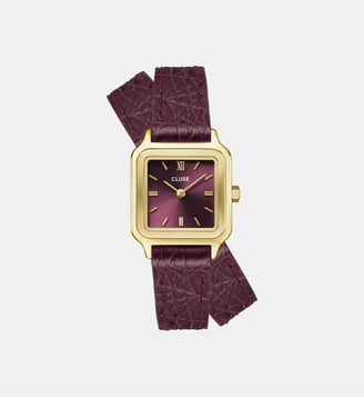 Montre Gracieuse petite Bordeaux CW11822 - Cluse - Doré