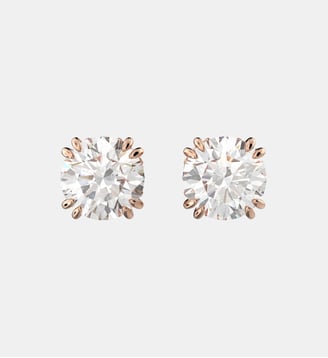 Clous d'oreilles Stilla, Métal rhodié - Swarovski - Blanc et rose