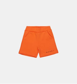 Short en molleton avec logo - Marni - Orange