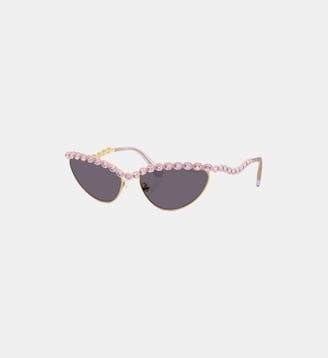 Lunettes de soleil Œil de chat SK7030 - Swarovski - Or