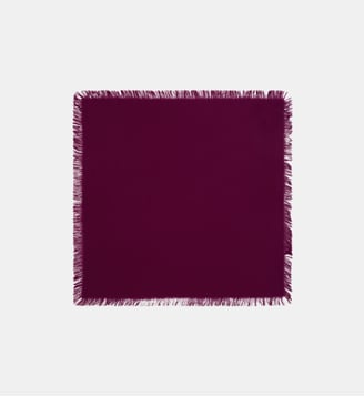 Foulard à fines franges en cachemire - Bompard - Oxalis
