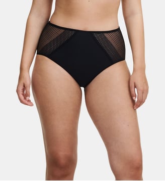 Culotte taille haute en dentelle - Chantelle Pulp - Noir