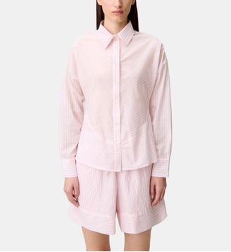 Chemise dos volanté - Claudie Pierlot - Rose pâle