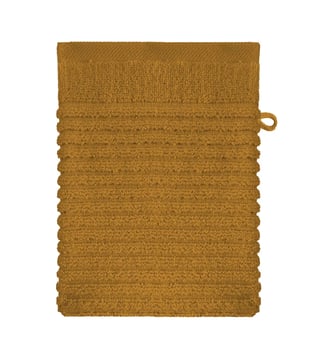 Gant de toilette pur coton - Garnier Thiebaut - Ocre