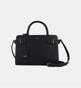 Sac à main moyen modèle Emilie en cuir grainé - Le Tanneur - Noir