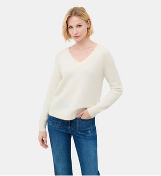 Pull mlois - Motif uni - Caroll - Écru