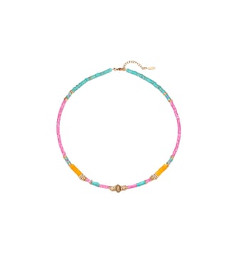 Collier court Patinas - Hipanema - Bleu et violet