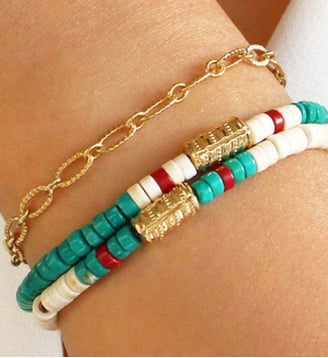 Bracelet SURFER - Nilaï - Blanc