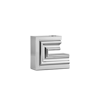 Bougeoir chrome grand modèle N°1 en aluminium - PERSPECTIVES - Christofle - Argent
