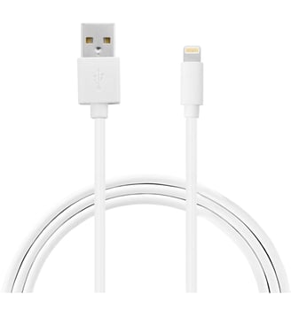 Câble Lightning vers USB 2M certifié Apple Blanc - Essentiel B - Standard