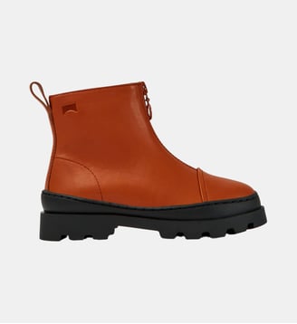 Bottines Brutus cuir - Camper - Marron moyen