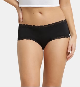 Culotte hipster Micro Dentelle - Dim - Noir