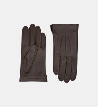 Gants Army Homme Cuir Non Doublés - Agnelle - Fauve