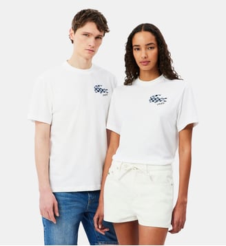 T-shirt jersey imprimé - Lacoste - Blanc
