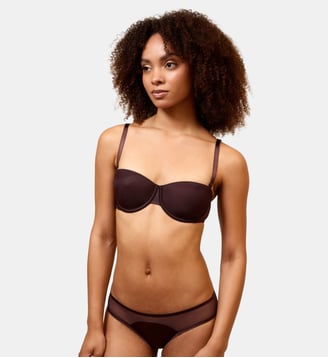 Soutien-gorge bandeau à armatures à coques BIANCA - Passionata - Marron