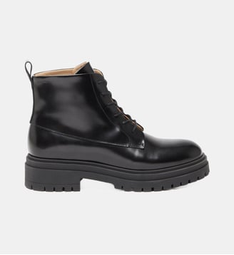 Boots Bérénice cuir - Odaje - Noir
