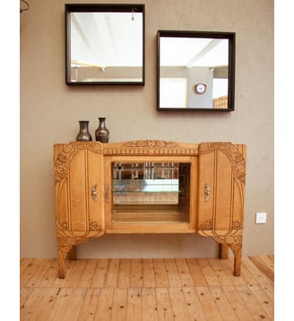 Buffet en chêne Gilbert N°863- Produit chiné - Debongout - Bois foncé