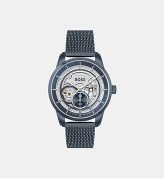 Montre automatique Sophio auto Bleu 1513946 - BOSS - Argenté