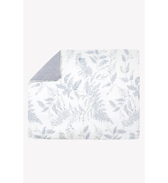 Plaid - Réversible Feuillage - Tartine Et Chocolat - Bleu