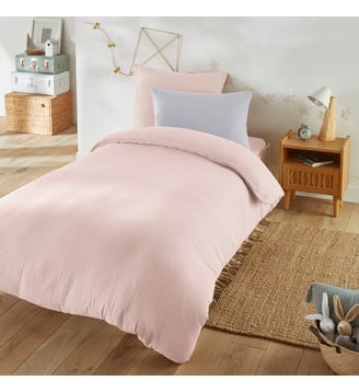 Housse de couette enfant unie gaze de coton La Redoute Interieurs
