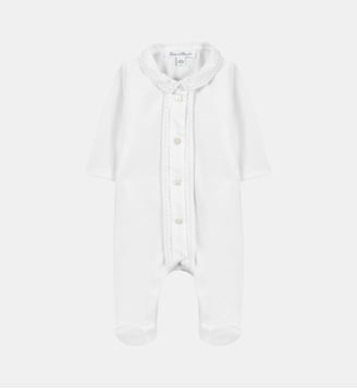 Pyjama -  velours col pointu - Tartine Et Chocolat - Blanc