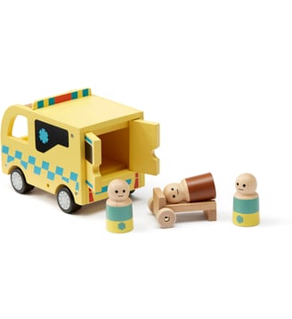 Ambulance en bois - Kid's Concept - Jaune