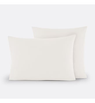 Taie d'oreiller en coton - La Redoute Interieurs - Gris perle