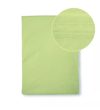 Drap plat percale de coton - Garnier Thiebaut - Vert amande