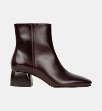Boots Plates Janis Cuir - Bobbies - Marron foncé