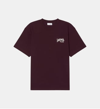 T-shirt jersey coton épais broderie - Lacoste - Marron