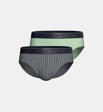 Pack de 2 Slips d'homme en Coton Modal - Impetus - Gris vert