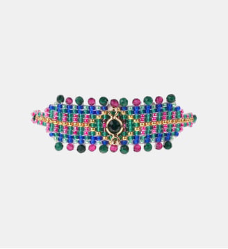 Bracelet tissage de perles réglable AZORA - Hipanema - Marine