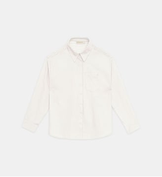 Chemise uni CHARLY - La Petite Etoile - Blanc