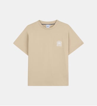 Tee-shirt manches courtes - BOSS Kidswear - Sand
