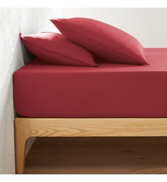 Drap-housse, flanelle coton bonnet 30 cm La Redoute Interieurs