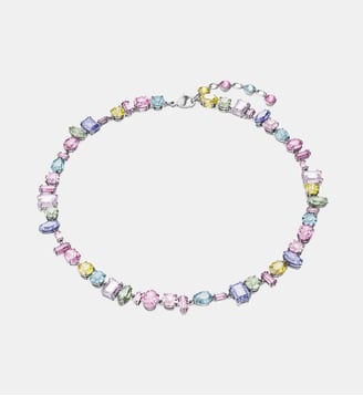 Collier Gema, Métal rhodié - Swarovski - Multicolore