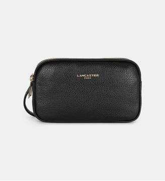 Double pochette Dune en cuir - Lancaster - Noir