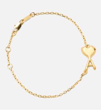 Bracelet Martelé Fin Ami De Coeur unisexe en Laiton - AMI Paris - Or