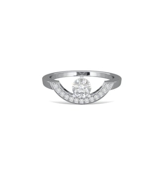Bague Intrépide grand arc 0.5 carat pavée Loyal.e Paris
