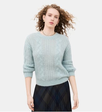 Pull mleandro - Caroll - Bleu gris