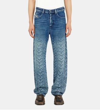 Regular Jeans Regular Waist 2024 D-Macs - Diesel - Bleu foncé