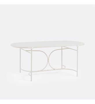 Table de jardin ovale, en métal acier - La Redoute Interieurs - Galet