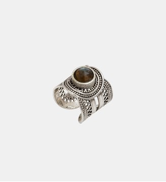 Bague medium ajustable   - Noor - Satellite - Argenté