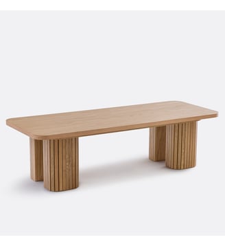 Table basse plaqué chêne - La Redoute Interieurs - Chêne
