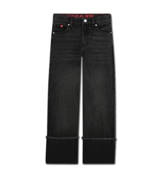 Pantalon en denim - Hugo Kids - Denim black lave