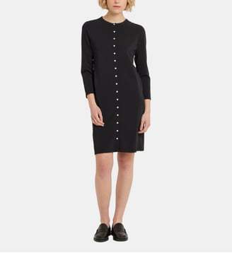 robe cardigan pressions - Agnès b. - Noir