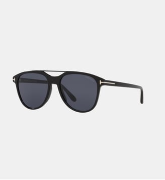 Lunettes de soleil Pilote Damian-02 - Tom Ford - Noir brillant