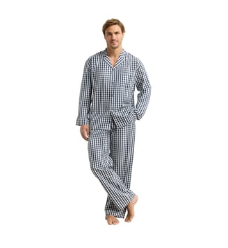 Ensemble pyjama manches longues Woven - Dim - Bleu foncé