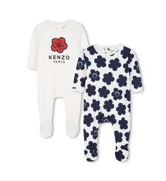 Ensemble deux pyjamas en coton - Kenzo Kids - Off white