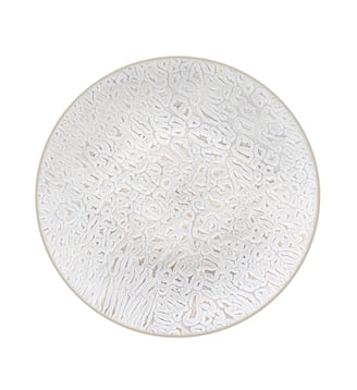 Assiette plates forme coupe - Médard de Noblat - Beige texturé